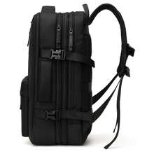 Azuza Expandable Travel Backpack, Airplane Carry-On Luggage, Large Original Release - 黑色 - 查看 3