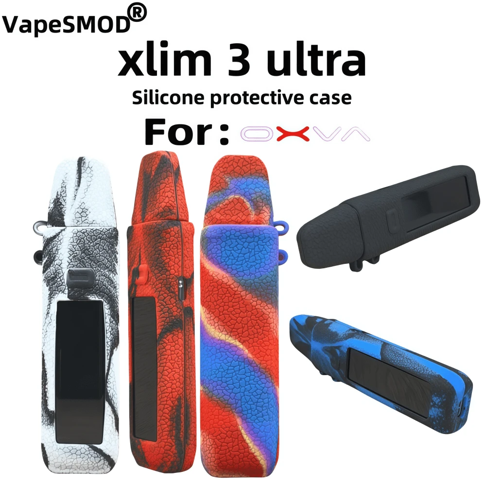 Coque Silicone Pour OXVA XLIM 3 Ultra – Étui De Protection, Noir, Antidérapant, Résiste Aux Chocs Et Rayures