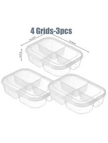 1/5 hộp đựng thực phẩm chuẩn bị sẵn - Hộp cơm bento 6 ngăn có thể tái sử dụng, phù hợp cho gia đình, trường học, công sở và du lịch, có thể dùng làm hộp đựng thức ăn, hộp đựng đồ ăn nhẹ, hộp cơm trưa kiểm soát khẩu phần cho người lớn, khay đựng trái cây. - Nhiều màu - Xem 20