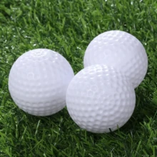 3pcs/Set Outdoor Golf Double Layer White Practice Balls, Golf Balls - Multicolor - View 1