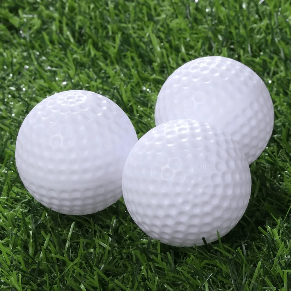 3pcs/Set Outdoor Golf Double Layer White Practice Balls, Golf Balls - Multicolor - View 1