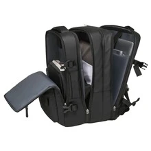 Azuza Expandable Travel Backpack, Airplane Carry-On Luggage, Large Original Release - 黑色 - 查看 4