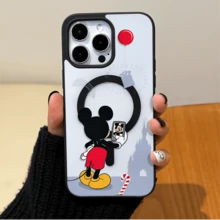 Disney.‌ Mickey Mouse Patterned Phone Case Decorated With A Whimsical Balloon And Candy Cane Design What Fun And Playful Elements What Compatible With IPhone 17, 16, 15, 14, 13, 12, And 11 Pro Models Made Of TPU With Shockproof Protection Great Gift For Family Friends Birthdays Holidays And Special Occasions - màu đen - Xem 2
