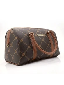 Women's Talassa Large Spacious Handbag With Crossbody, Side, And Hand Strap - Luxury - Óxido marrón - Ver 3