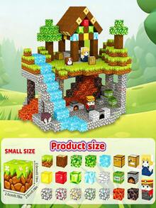 140pcs/150pcs Magnetic Building Blocks, Magnetic Toys For Stacking And Building, Magnetic Cubes Sensory STEM Toys For Kids 3-5, 4-6, 5-7, 6-8 Years Old Boys And Girls, Birthday Gift, Travel And Outdoor Game - Multicolor - View 4
