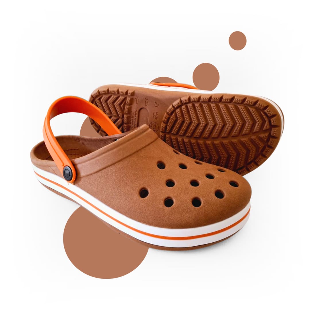 Orthopedic Clasp Unisex Slipper For Adults And Children 2 In 1 – Everyday Style - 棕橙色 - 查看 1