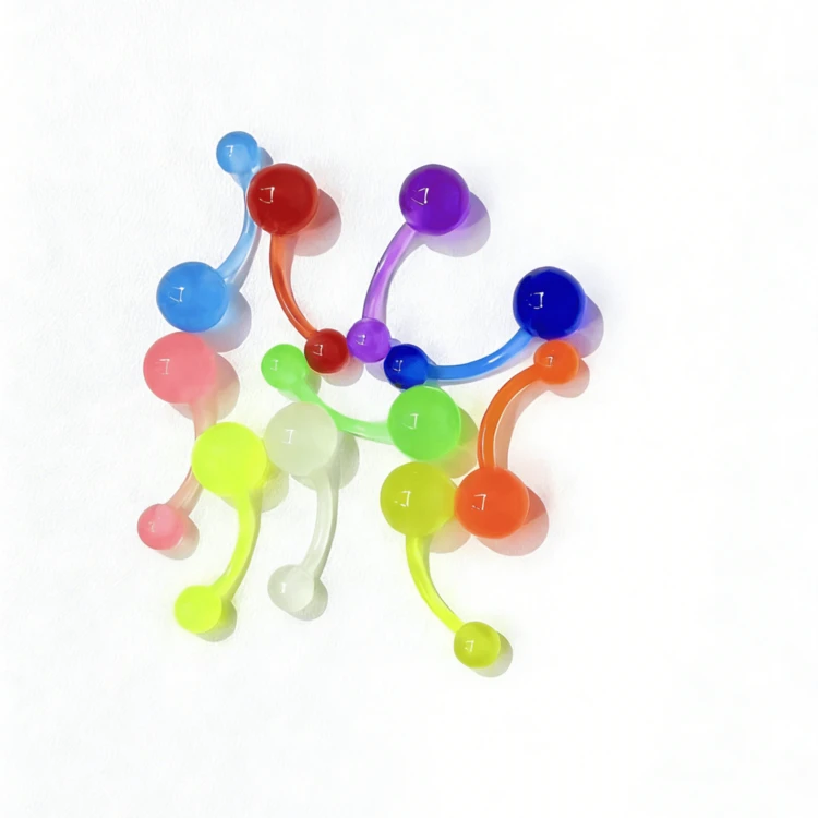 10pcs/set Glow In The Dark Belly Ring