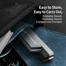 Portable Aluminum Alloy V-Shaped Slouchy Bracket - Foldable Universal Phone/Tablet Stand, Desktop Metal Holder - Multicolor - View 3