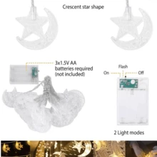 斋月塔套装 - 开斋节及家居装饰，亚克力清真寺几何设计，适用于桌面展示和橱窗陈列，伊斯兰家居装饰 - 星月 - 查看 10