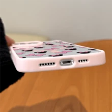 Disney.‌ Minnie Mouse Mickey Mouse Patterned Phone Case Designed With Pink Bows And Black Ears. Compatible With IPhone 17, 16, 15, 14, 13, 12, And 11 Pro Models. Made Of TPU With Shockproof Protection. A Perfect Gift For Family, Friends, Birthdays, Spring Festival, Holidays, Boyfriends, Girlfriends, And Valentine's Day. - 粉色 - 查看 5