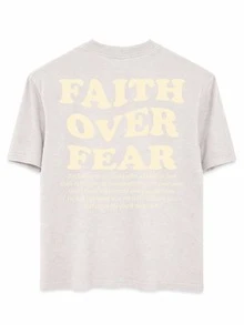 Men's Casual Short-Sleeve Summer T-Shirt With Letter Graphic And Round Neck - Xám - Xem 5