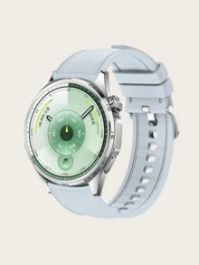 20mm/22mm 通用硅胶表带，双面硅胶材质，缝线设计，质感升级，防水易清洁，仿皮纹理，金属表扣，适用于华为手表、Garmin手表、Amazfit手表等通用接口手表，男女款均有5种颜色可选。