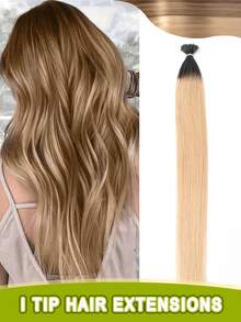 I-Tip Hair Extensions, Human Hair, I-Tip Hair Extensions - Invisible, Pre-Bonded Straight Fusion Hair Extensions, Unisex, I-Tip Hair Extensions, Human Hair Extensions, 1B Natural Black Straight Hair, I-Tip Keratin Hair Extensions, Invisible - Multicolor - View 109