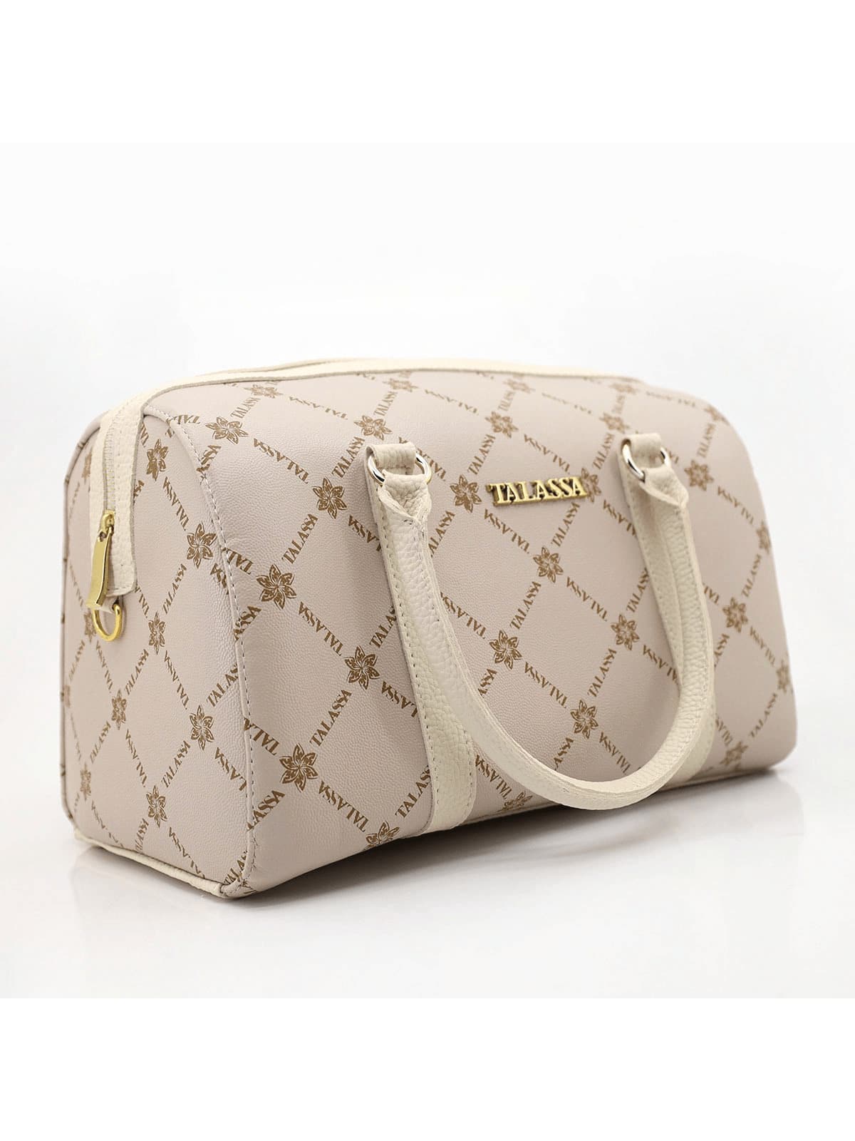 Women's Talassa Large Spacious Handbag With Crossbody, Side, And Hand Strap - Luxury - Blanco - Ver 1