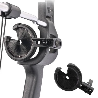 1 pieza Equipo de arquería al aire libre - Reposacabezas de cerdas, equipo de tiro con arco y flecha, reposacabezas de cerdas negras