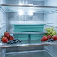 1/2/3/4 Compartment Foldable Silicone Bento Box - Microwave & Oven With Airtight Lid, Suitable For Meals, Soups And Desserts, Space Saving - Multicolor - View 8