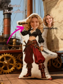 Customized 3D Photo Throw Pillow - Personalized Cute Cartoon Design Cushion - Perfect Gift For Friends, Girlfriends And Couples, Ideal For Sofa Or Bed Decor, Decorative Pillow, Personalized Animal Shaped Pillow, Birthday Gift, Multi-Color Mix - Strawberry Cake - View 22