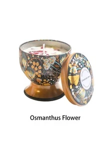 1/4支装天然大豆蜡香氛蜡烛，单盒装或4支装礼盒可选，8种香型可选，可重复使用的优雅金属杯，适合节日装饰和送礼，香味持久。 - 多色[有乾燥花] - 查看 12