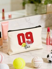 1pc Custom Easter Bunny Bag – Personalized Name Canvas Tote, Kids Easter Basket, Bunny Gift Bag, Cute Makeup & Toiletry Organizer, Bunny Easter Basket Bag, Cute Travel Toiletry Pouch, Monogrammed Gift Bag, Large Easter Bag, Custom Easter Sack, Easter Bags, Easter Tote Bag, Easter Sack For Kids, Easter Egg Hunt Bag, Boy Easter Basket, Girl Easter Basket, Bunny Gift Bag, Custom Easter Gift - Multicolor - View 6