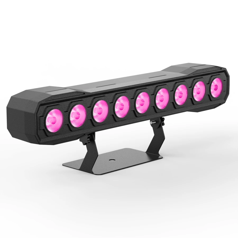 Bañador de pared LED RGBW 4 en 1 de 60 W, luces de escenario con control DMX y activación automática por sonido, iluminación de pared regulable para Navidad, iglesias, clubes nocturnos, discotecas, bodas y bares.