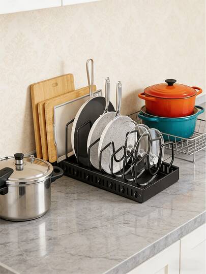 [Expandable Pot Rack Organizer]  2pcs Expandable Multi-Purpose Pot Organizer Rack - Adjustable Dividers For Cabinet - Pots And Pans Organizer For Kitchen Cabinet, Home Kitchen Accessories