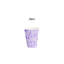 10pcs/20pcs Kpop Party Supplies Kpop Theme Party Paper Plates Cups Napkins Purple Blue Party Tableware Supplies For Singer Theme Party Birthday Wedding Holiday Fan Meeting Decorations - 彩色 - 查看 7