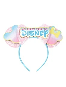 1 chiếc băng đô trang trí công viên giải trí, băng đô tai nơ đính sequin, tai hoạt hình dễ thương, băng đô cài tóc nơ đính sequin, phụ kiện tóc đi chơi công viên giải trí, thích hợp cho các bữa tiệc học sinh, dạ hội hóa trang, nhập vai, công viên giải trí, món quà hoàn hảo cho nhiều dịp, unisex, phù hợp cho thanh thiếu niên, người lớn và các cặp đôi, phụ kiện lý tưởng cho cosplay công chúa, tiệc sinh nhật và tiệc Giáng sinh (Màu sắc và kiểu dáng được giao ngẫu nhiên) Phụ kiện tóc làm đẹp tại nhà - Phong cách ngẫu nhiên - Xem 3