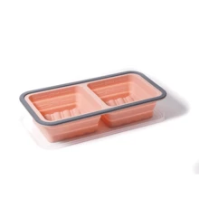 1/2/3/4 Compartment Foldable Silicone Bento Box - Microwave & Oven With Airtight Lid, Suitable For Meals, Soups And Desserts, Space Saving - Multicolor - View 19