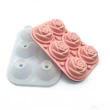1pc Silicone Rose Ice Cube Tray, Easy Release Ice Mold, Household Ice Cube Maker - Multicolor - View 13