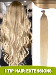 I-Tip Hair Extensions, Human Hair, I-Tip Hair Extensions - Invisible, Pre-Bonded Straight Fusion Hair Extensions, Unisex, I-Tip Hair Extensions, Human Hair Extensions, 1B Natural Black Straight Hair, I-Tip Keratin Hair Extensions, Invisible - Multicolor - View 118