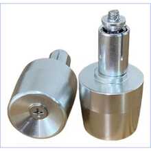 Pair Of Hollow Motorcycle Handlebar Weights PCX 150 Silver Chrome With Expandable Bushing - 鍍鉻銀色 - 空心車把 - 查看 2