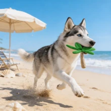 Natural Pine Wood Chew Toys For Dogs, Durable & Teething Toys To Satisfy Dogs Chewing Instinct, Reduce Boredom & Destructive Behavior, Designed For High Energy Pets - Green - View 6