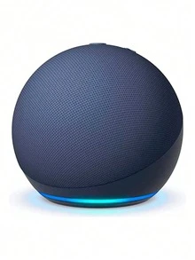 Echo Dot (modelo más nuevo), altavoz inteligente Alexa, altavoz Bluetooth portátil de alta calidad, con función manos libres, batería de larga duración, sonido envolvente 360° y diseño elegante. Ideal para fiestas, dormitorios, salas de estar, oficinas y uso al aire libre - Azul Marino - Ver 1
