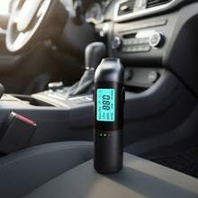 Muy Preciso Portátil Alcoholímetro Digital De Para Aliento Con Pantalla Lcd, Profesional Probador Para Uso Personal Y Familiar, Detector De Alcohol Con Alta Precisión - Negro - Ver 10