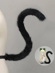 Conjunto de accesorios de cosplay de las Crónicas de la Batalla de Luo Xiaohei, que incluye diadema con orejas de bestia y cola, de textura realista y alta calidad, para una restauración perfecta del personaje. Un regalo divertido y adorable para fans del anime, accesorios de disfraz realistas y cómodos con orejas de gato, ideales para fiestas de gallinas, Pascua o carnaval. - Multicolor - Ver 4