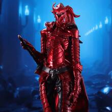 动漫手办《我独自升级》伊格里斯红色盔甲版，热血动漫角色雕像，桌面摆件，动漫周边，手办收藏，圣诞节，万圣节礼物，小礼物，收藏品 - 彩色 - 查看 4