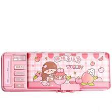 1pc 3D Cartoon Student Pencil Case - Crush-Resistant Dual Layer Large Capacity, Built-In Elastic Band Holder, Lightweight Multi-Pattern High Value Stationery Box - Double-layer 3D Pencil Case - View 12