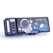 1pc 3D Cartoon Student Pencil Case - Crush-Resistant Dual Layer Large Capacity, Built-In Elastic Band Holder, Lightweight Multi-Pattern High Value Stationery Box - Double-layer 3D Pencil Case - View 9