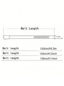 2pcs /1pc Father's Day Gift Men's Leather Needle Buckle Casual Retro Belt Youth Jeans Belt, Father's Day Gift Valentine's Day - Multicolor - View 2