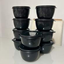 KIT 10 POTES COZINHA  BOLL REDONDOS POTE  500ML - Preto - Visão 3
