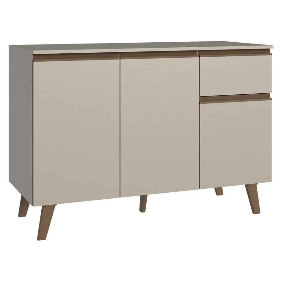 Gabinete Bajo Cocina Madesa Nice 120cm Con Encimera y Pies 2 - Beis - Ver 1