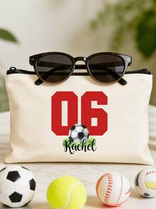 1pc Custom Easter Bunny Bag – Personalized Name Canvas Tote, Kids Easter Basket, Bunny Gift Bag, Cute Makeup & Toiletry Organizer, Bunny Easter Basket Bag, Cute Travel Toiletry Pouch, Monogrammed Gift Bag, Large Easter Bag, Custom Easter Sack, Easter Bags, Easter Tote Bag, Easter Sack For Kids, Easter Egg Hunt Bag, Boy Easter Basket, Girl Easter Basket, Bunny Gift Bag, Custom Easter Gift - Multicolor - View 7