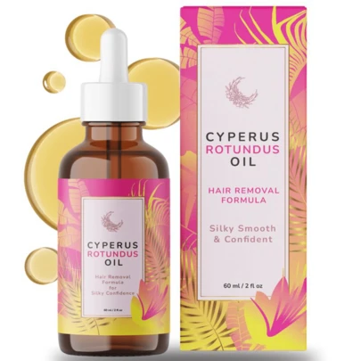 Natural Cyperus Rotundus Oil 60ml - Hair Removal Essential Oil, Soothing & Hair Growth Inhibiting For All Skin