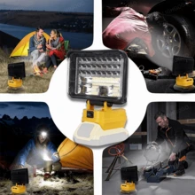 1-Piece, 6-Inch LED Floodlight With 2 USB Charging Ports For Outdoors, Camping, Auto Repair, Emergencies, Job Site Lighting And Outdoor Fishing (Batteries Not Included) - ĐÈN LÀM VIỆC 6 INCH - Xem 3
