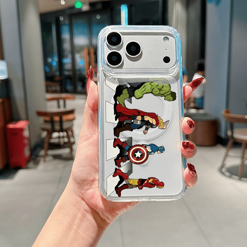 Marvel What The Avengers Superhero Patterned Phone Case Featuring Iconic Character Designs Like Hulk, Thor, And Iron Man. Compatible With IPhone 17, 16, 15, 14, 13, 12, And 11 Pro Models. Made Of TPU With Shockproof Protection. A Perfect Gift For Comic Fans, Birthdays, And Special Occasions. - 無色 - 查看 1