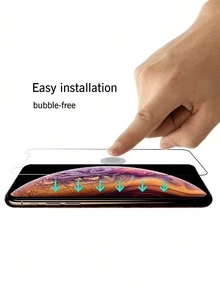 5 piezas Protector de pantalla de vidrio templado ultra claro, de alta definición y material de alta dureza que protege contra arañazos e impactos, resistente al agua, resistente a las huellas dactilares, fácil instalación, compatible con iPhone 17 Pro Max/17 Pro/17 Air/17/16e/16 Pro Max/16 Pro/16 Plus/16/15 Pro Max/15 Pro/15 Plus/15/14/13/12 y otros modelos. Accesorios esenciales para la protección de pantallas, aplicables para uso diario, oficina y hogar. Protector de pantalla de teléfono a prueba de golpes, resistente a caídas y arañazos. - transparente - Ver 5