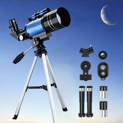 Senmeo Portable 150X High Power Telescope, 70mm Aperture Monocular Telescopio With Tripod Phone Holder, Must-Have Camping Gear For Adults Camping & Education – Ideal Halloween Christmas Gift