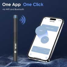 Ear Wax Removal Kit WiFi Ear Cleaner 1920P FHD Ear Camera, Piercing Kit Ear Cleaning Kit Tools Ear Cleaner Ear Wax Remover With 8 PCS Ear Cleaning Kit,Ear Scope Otoscope With 6 LED Lights,Silicone Ear Wax Removal Tool For IOS & Android (Black) - 黑色的 - 查看 2