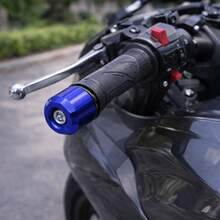 Universal Handlebar Weight For Motorcycles And Scooters With Blue Anodized Finish, Anti-Vibration And Easy Installation - 1 Unit Blue Handlebar Weight Model B - View 7