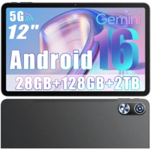 Qetupa 12 Inch Android 16 Tablet With,28(8+ 20)GB RAM+128GB ROM,8MP Front And 16MP Rear Cameras, 8000mAh High-Capacity Battery For All-Day Use.Features Crisp HD Visuals, Supports Seamless Multitasking, Streaming And Video Calls.Compact And Portable, It's A Top Pick For Students' Online Courses, Office Workers' On-The-Go Tasks And Family Home Entertainment